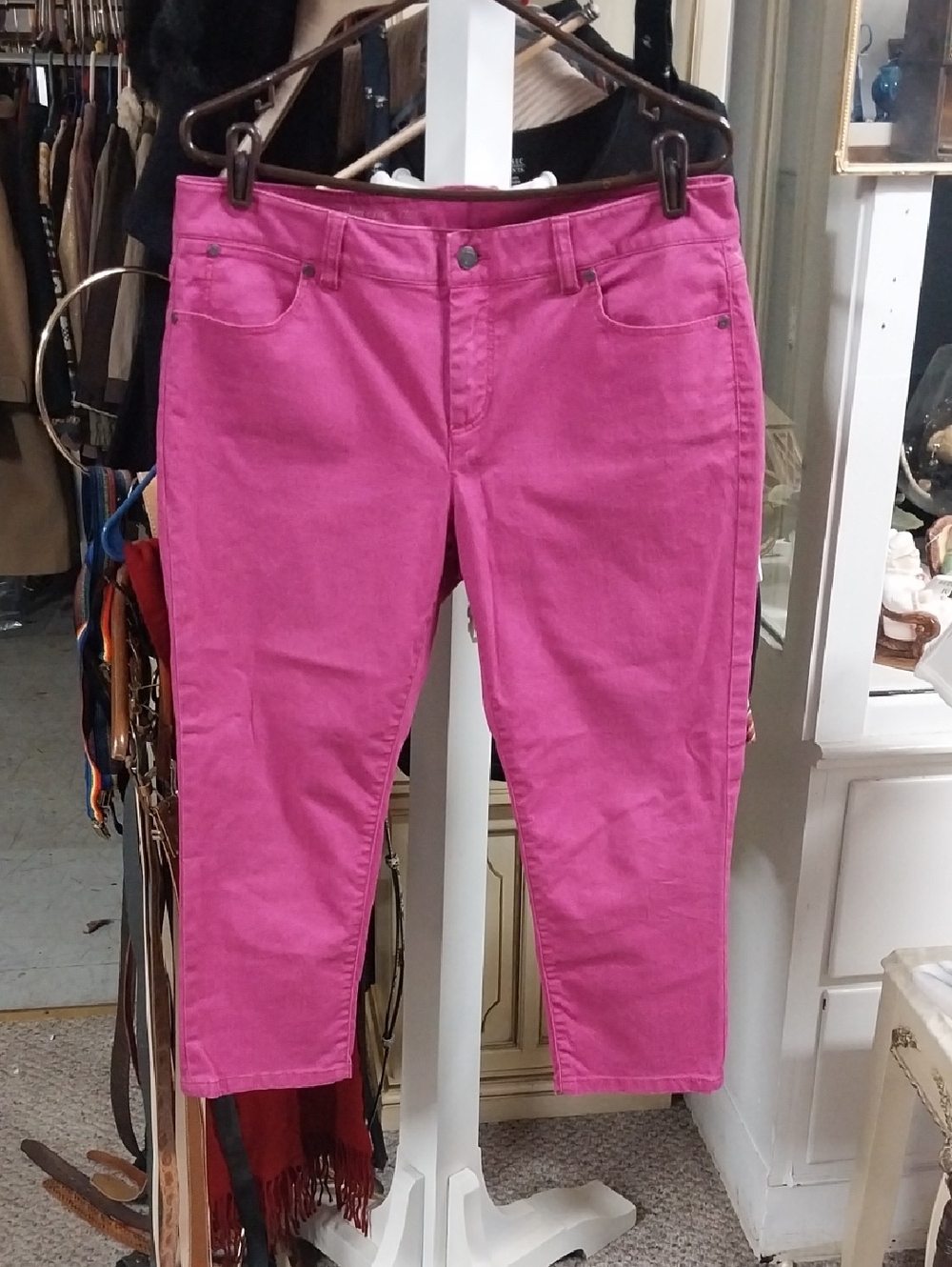 Talbots Signature Slim Crop Pink Jeans